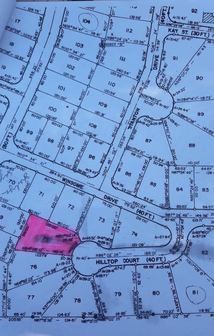 BLUE HILL HEIGHTS LOT 75