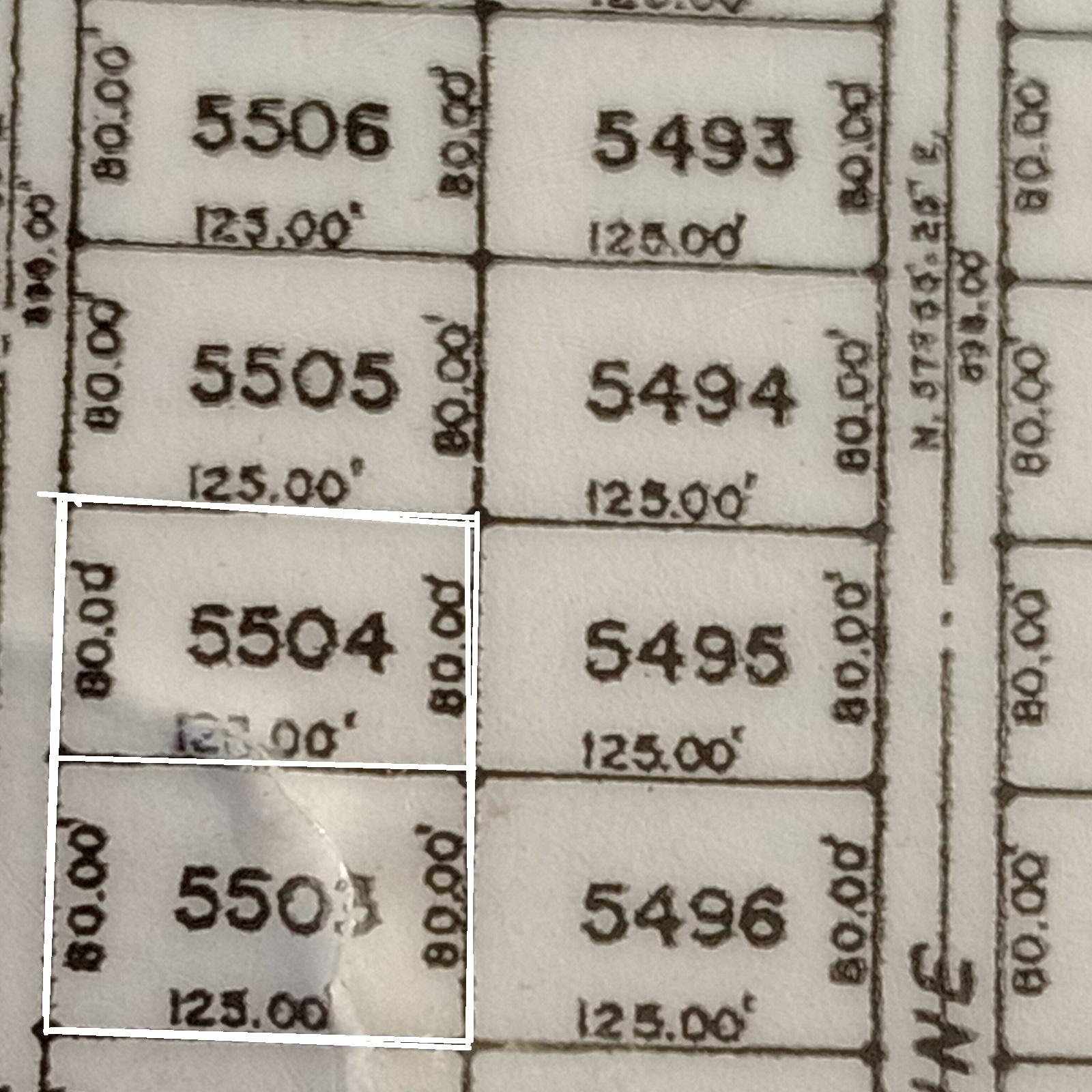 LOTS 5503 5504 BAH S  7E