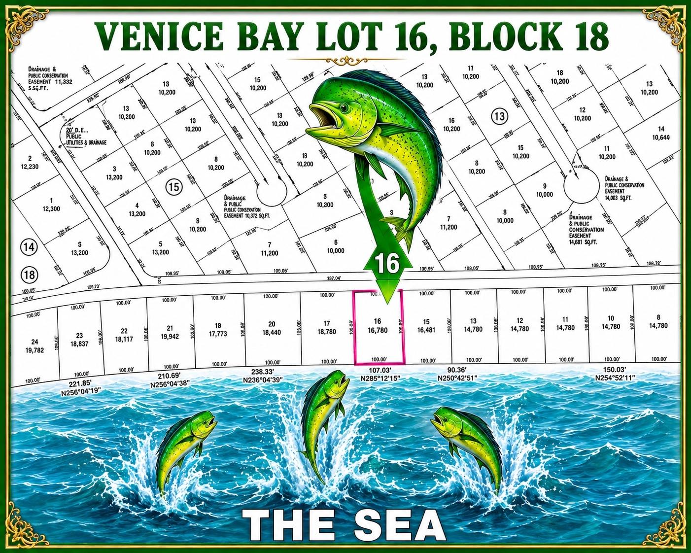 VENICE BAY OCEAN FRNT LOT