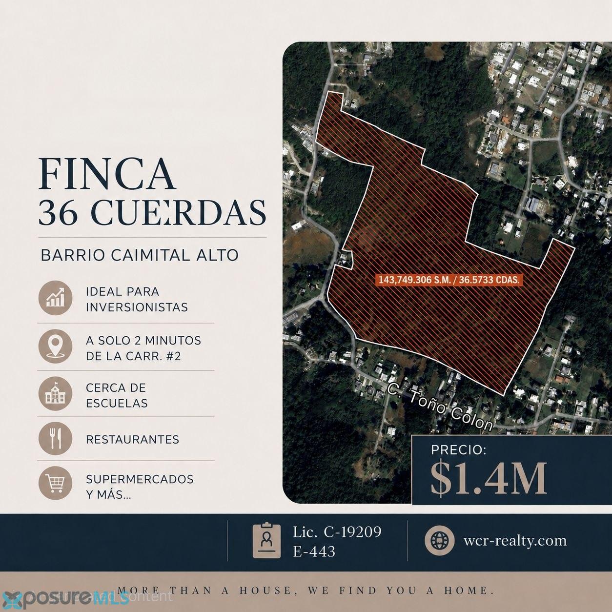 Terreno en Venta - Caimital Alto