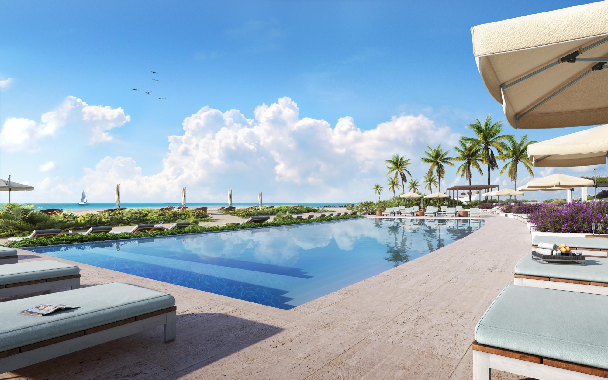 3D - 2BR Beach Front - The Loren at Turtle Cove