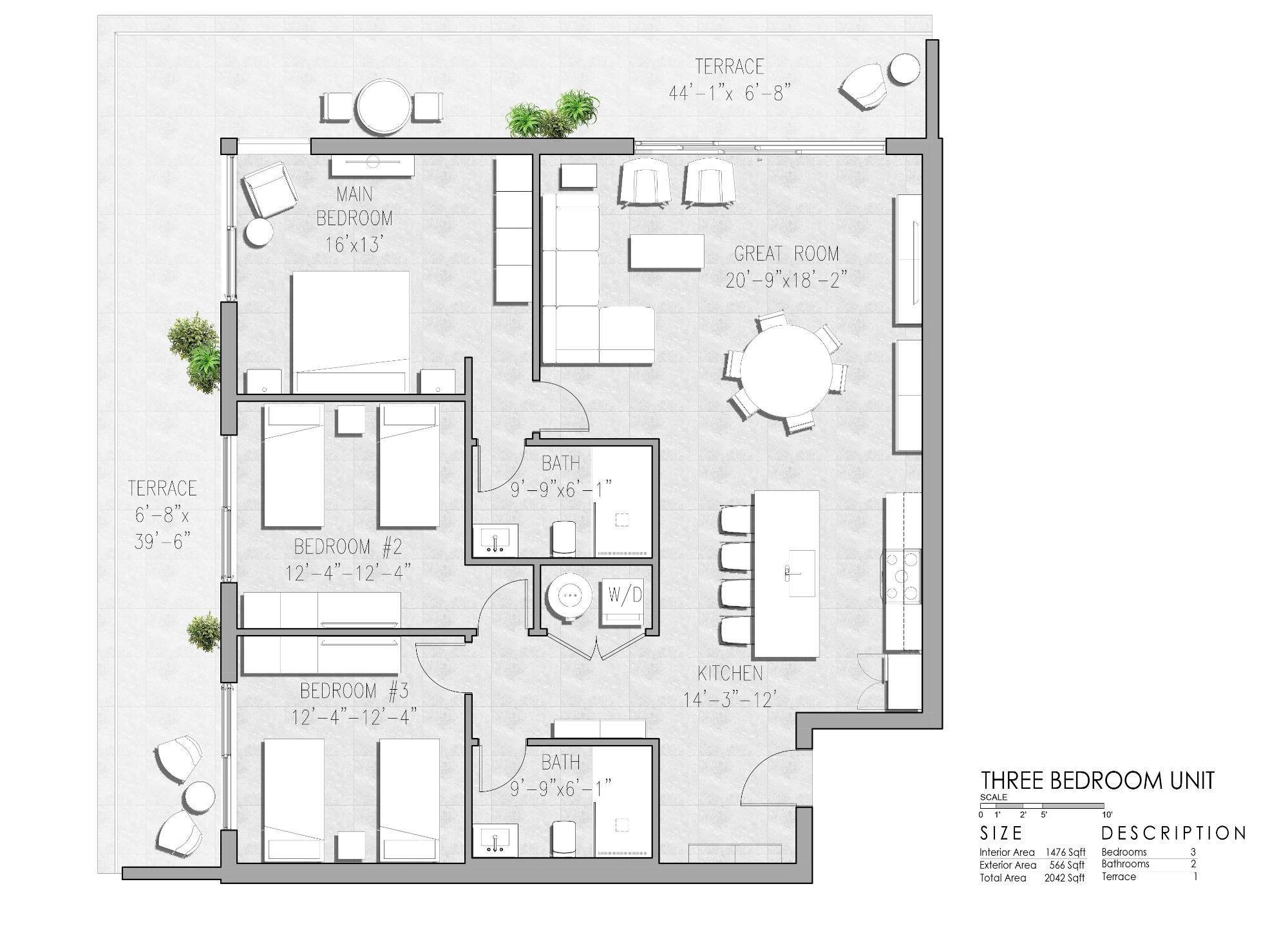 308 Grace Retail & Residences 3BD 2BTH